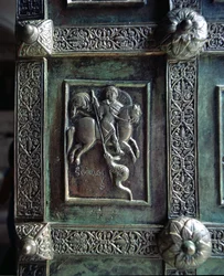 St. George and the Dragon, Relief Panel from the Main Doors